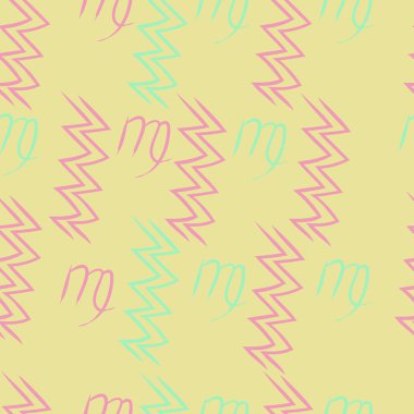 Soyut basit kaligrafi ve dalgaların kusursuz deseni