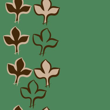 Soyut basit yaprakların kusursuz deseni