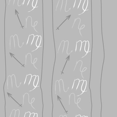 Akrep burçları şarkı lar, arka planda karalamalar