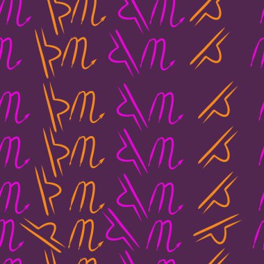 Burçlar, karalamalar, akrep, terazi, kopya alanı deseni. 