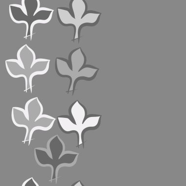 Soyut basit yaprakların kusursuz deseni