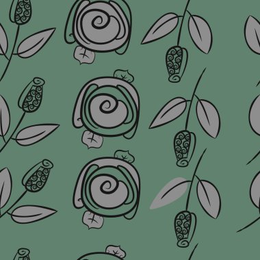 Soyut basit güllerin kusursuz deseni