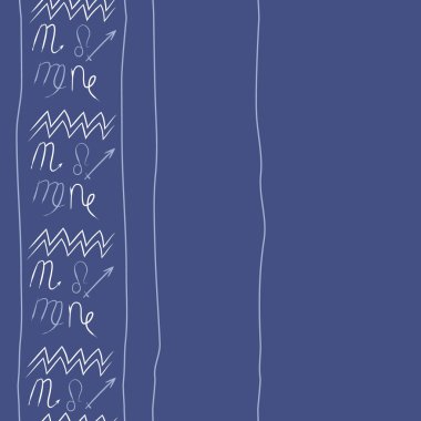 Soyut basit kaligrafi ve dalgaların kusursuz deseni