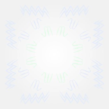 Soyut basit kaligrafi dikişsiz desen