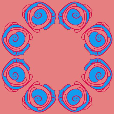 Soyut basit güllerin kusursuz deseni