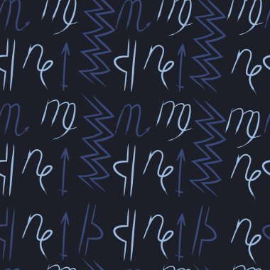 Soyut basit burçların kusursuz deseni 