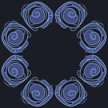 Soyut basit güllerin kusursuz deseni