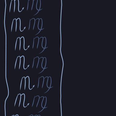 Akrep burçları şarkı lar, arka planda karalamalar