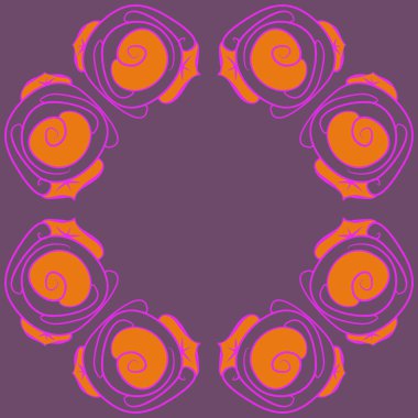 Soyut basit güllerin kusursuz deseni