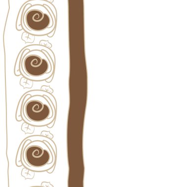 Soyut basit güllerin kusursuz deseni