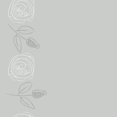 Soyut basit çiçeklerin kusursuz deseni