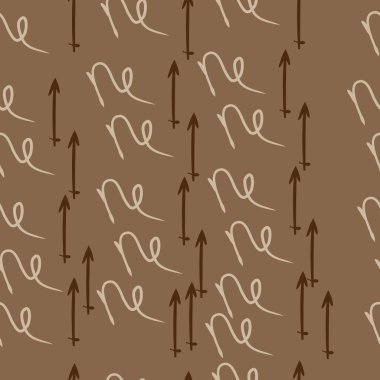 zodyak işaretleri, doodles, akrep kopya alanı nın dikişsiz desen