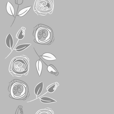 Soyut basit güllerin kusursuz deseni