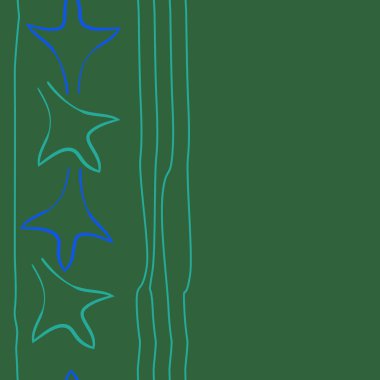 Soyut basit kaligrafi dikişsiz desen