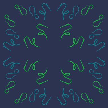 burçlar, karalamalar desen. vektör illüstrasyon