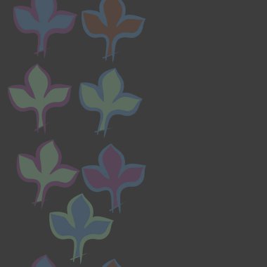 Soyut basit yaprakların kusursuz deseni