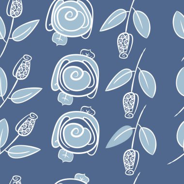 Soyut basit güllerin kusursuz deseni