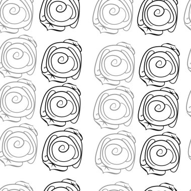 Soyut basit güllerin kusursuz deseni