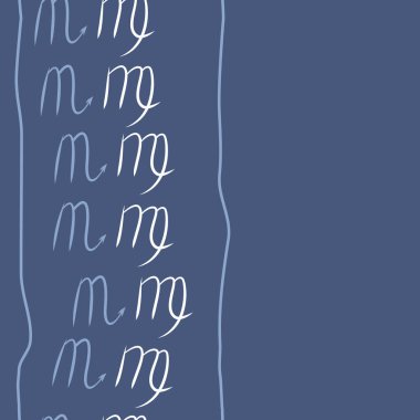 Akrep burçları şarkı lar, arka planda karalamalar