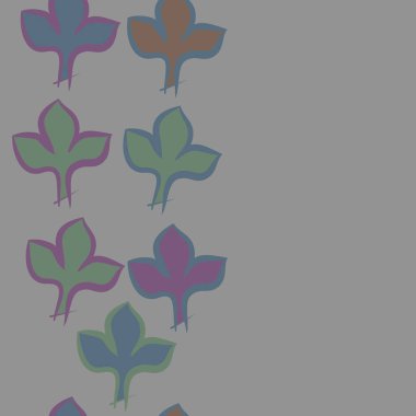 Soyut basit yaprakların kusursuz deseni