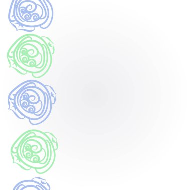 Dikişsiz soyut renkli çiçek deseni