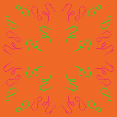 burçlar, karalamalar desen. vektör illüstrasyon