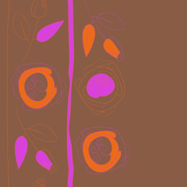 Soyut basit güllerin kusursuz deseni