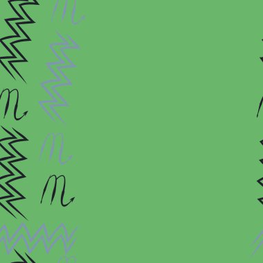 Akrep burçları şarkı lar, arka planda karalamalar