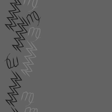  burçlar, doodle, akrep, kopya alanı desen. 