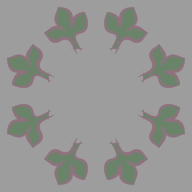 Soyut basit yaprakların kusursuz deseni