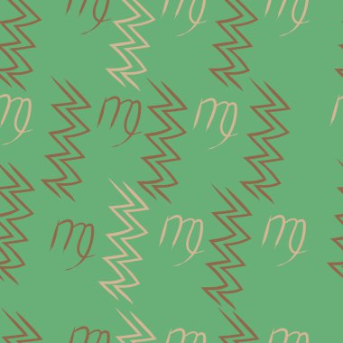 Soyut basit kaligrafi ve dalgaların kusursuz deseni