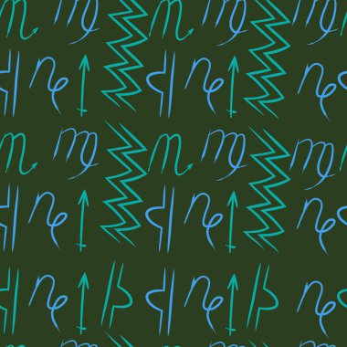 Soyut basit burçların kusursuz deseni 