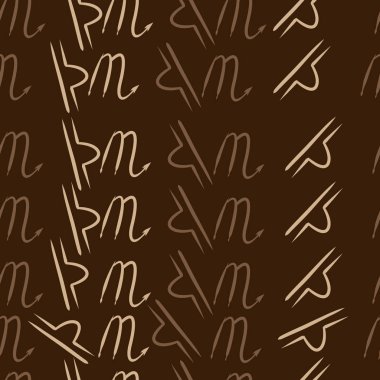 Burçlar, karalamalar, akrep, terazi, kopya alanı deseni. 