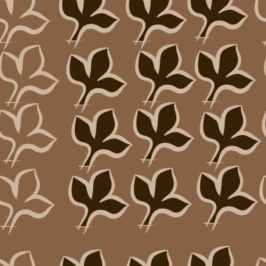 Soyut renkli yaprakları Dikişsiz deseni