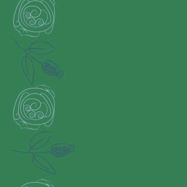 Soyut basit çiçeklerin kusursuz deseni