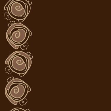 Dikişsiz soyut renkli çiçek deseni