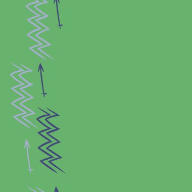 Soyut basit kaligrafi dikişsiz desen