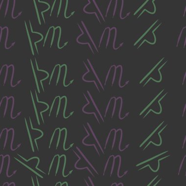 Burçlar, karalamalar, akrep, terazi, kopya alanı deseni. 