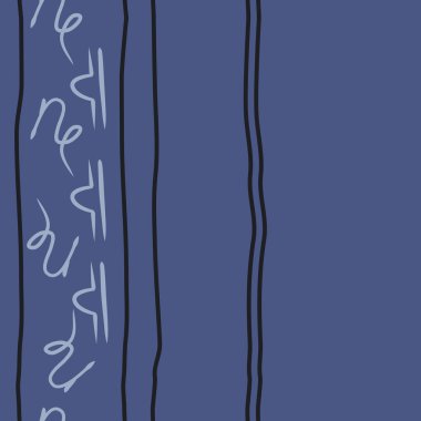 Soyut basit kaligrafi dikişsiz desen