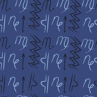 Soyut basit burçların kusursuz deseni 