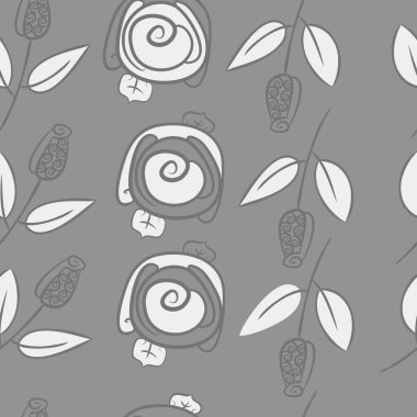 Soyut basit güllerin kusursuz deseni