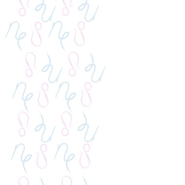 Soyut basit kaligrafi dikişsiz desen