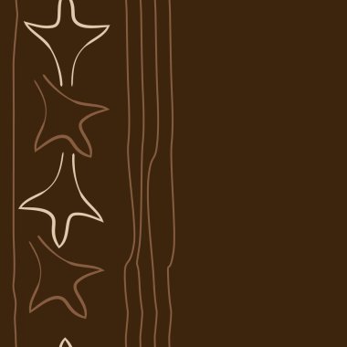 Soyut basit kaligrafi dikişsiz desen