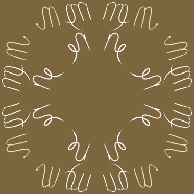 Burçlar, karalamalar, kanser, akrep, kopya alanı dairesel desen