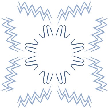 Soyut basit kaligrafi dikişsiz desen