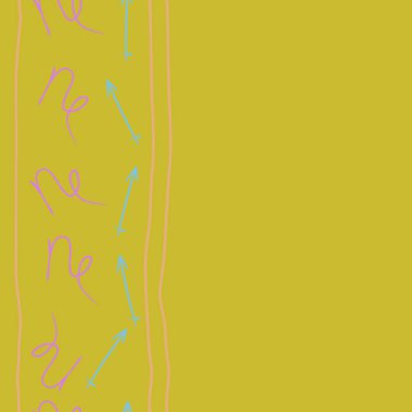 Soyut basit kaligrafi dikişsiz desen