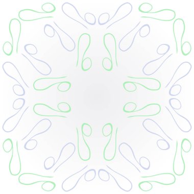 Soyut basit kaligrafi dikişsiz desen