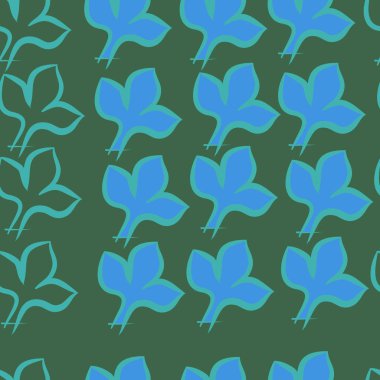 Soyut renkli yaprakları Dikişsiz deseni