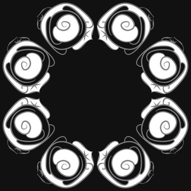 Soyut basit güllerin kusursuz deseni