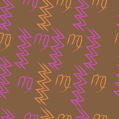 Soyut basit kaligrafi ve dalgaların kusursuz deseni